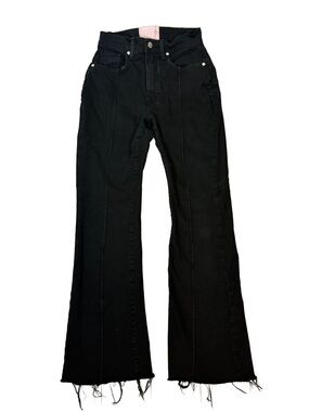 REVICE Denim Venus Star Patch Flare Jeans Black Size 27